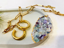 Fluorite Crystal Concrete Jewelry Tray + Catch All Dish